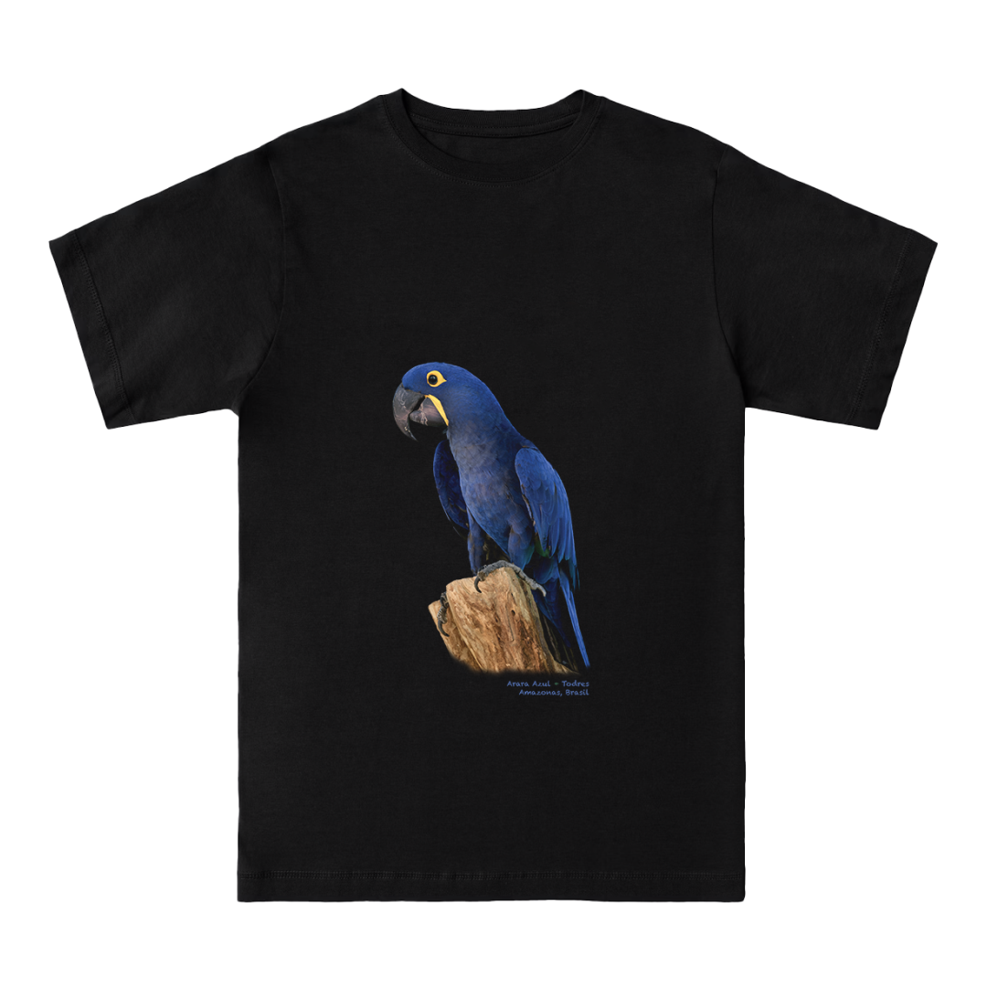 Arara Azul - T-shirt - Preta