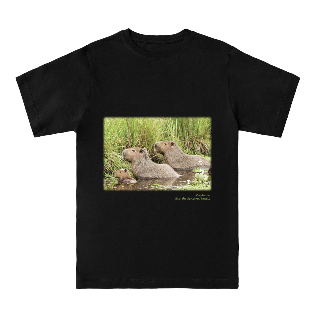 Capivara - T-shirt - Preta