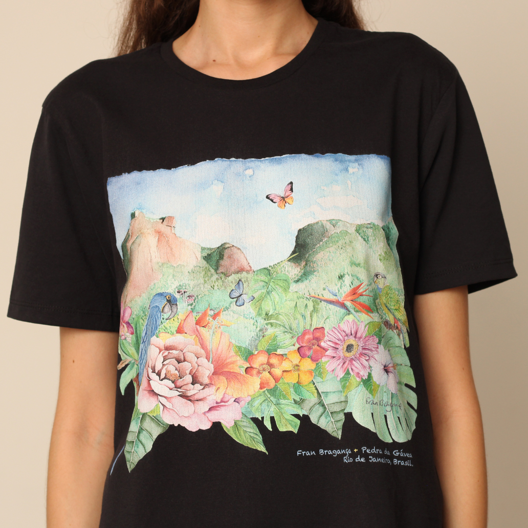 Pedra da Gávea - T-shirt - Preta