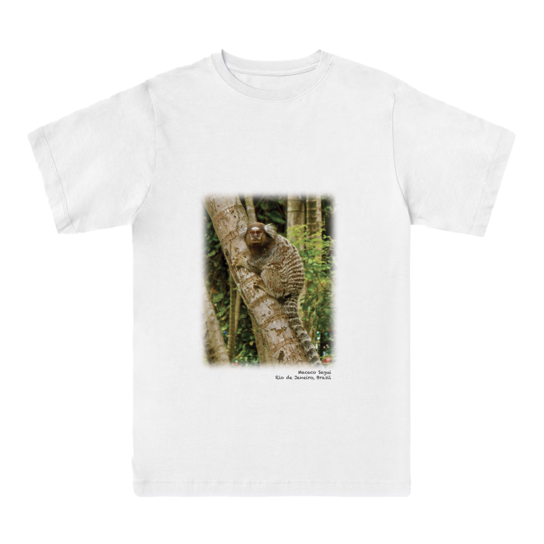 Macaco Sagui - T-shirt - Branca