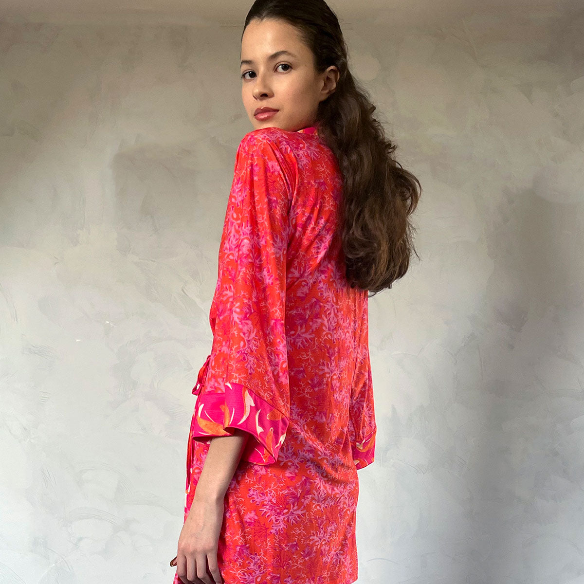 Kimono Dupla Face Rosa