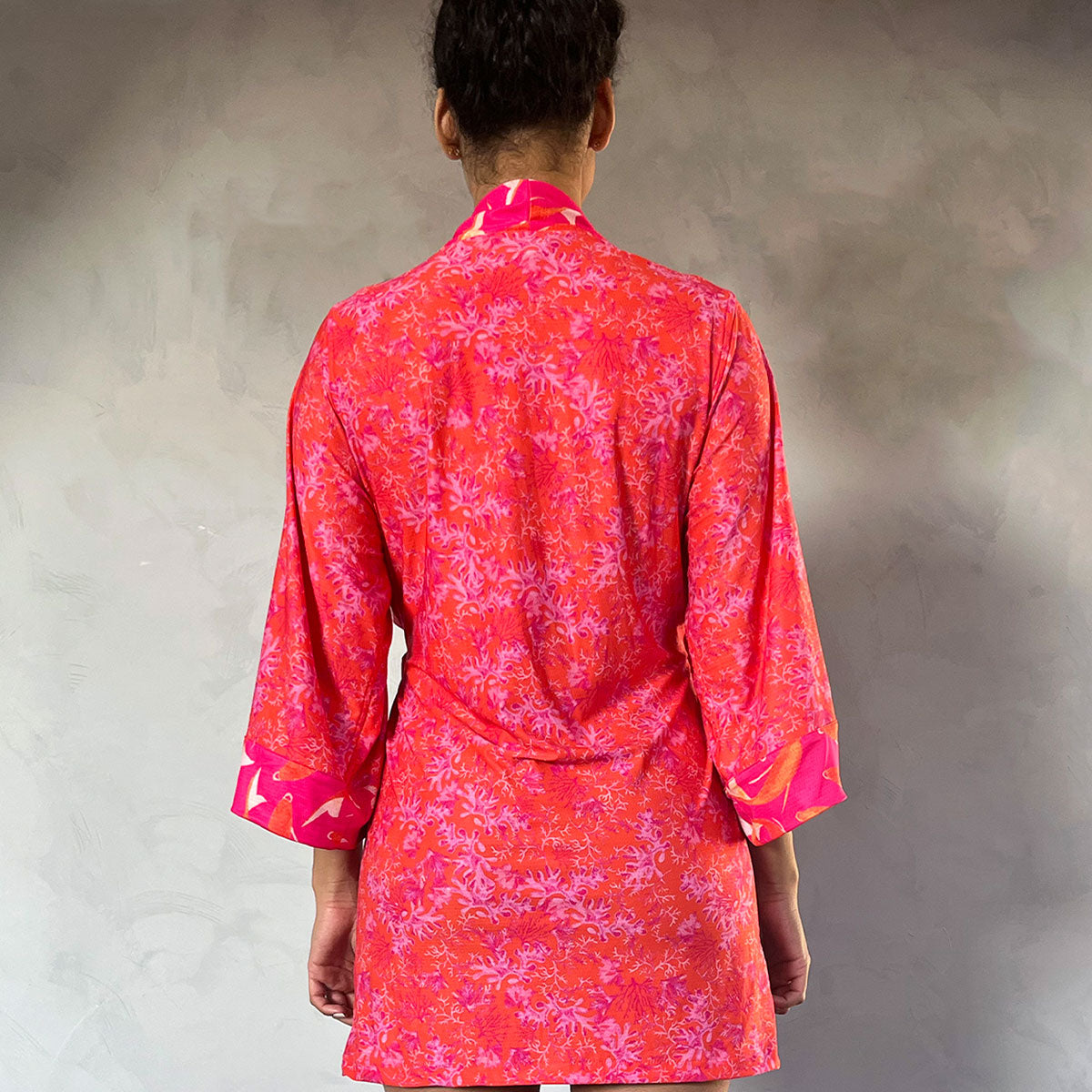 Kimono Dupla Face Rosa