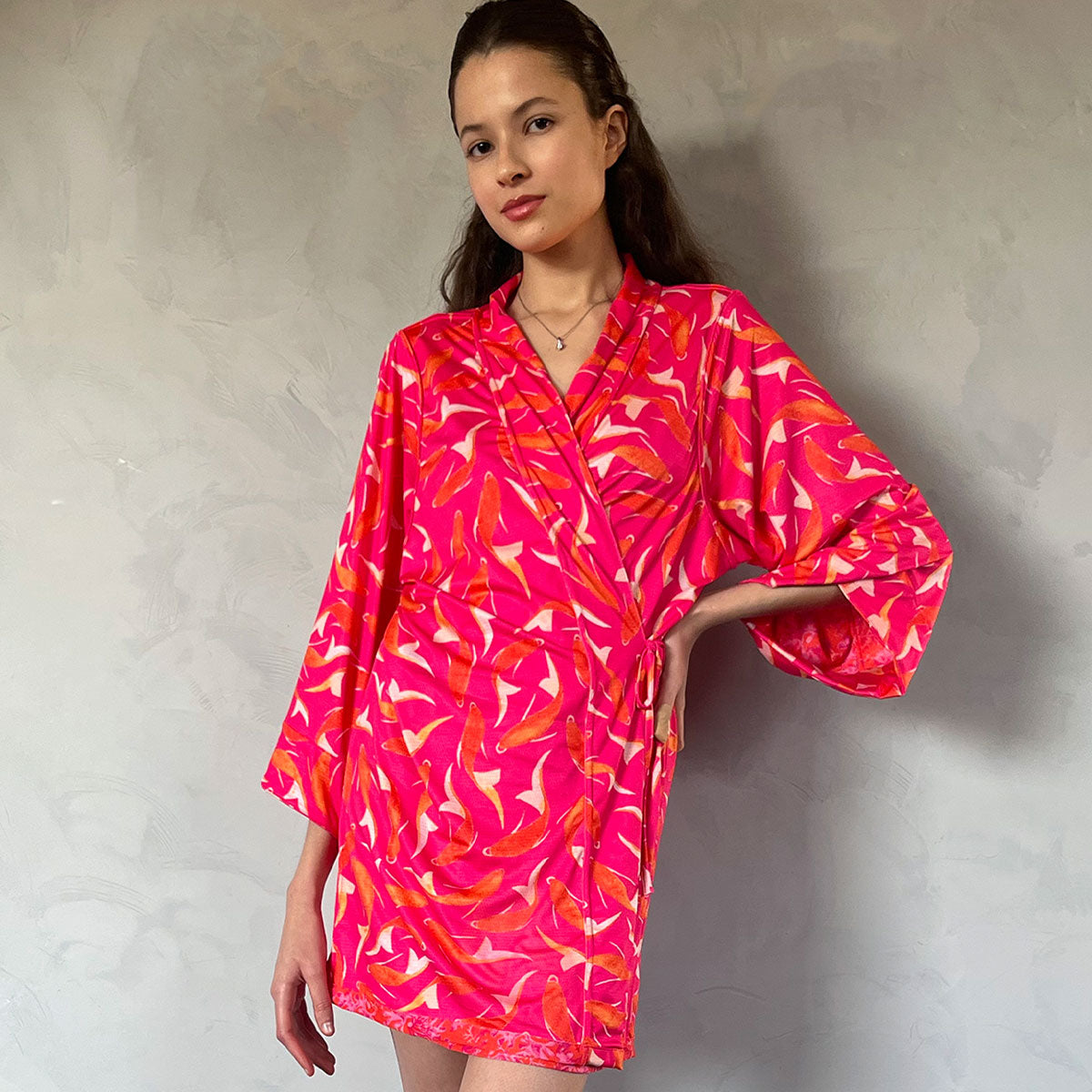 Kimono Dupla Face Rosa