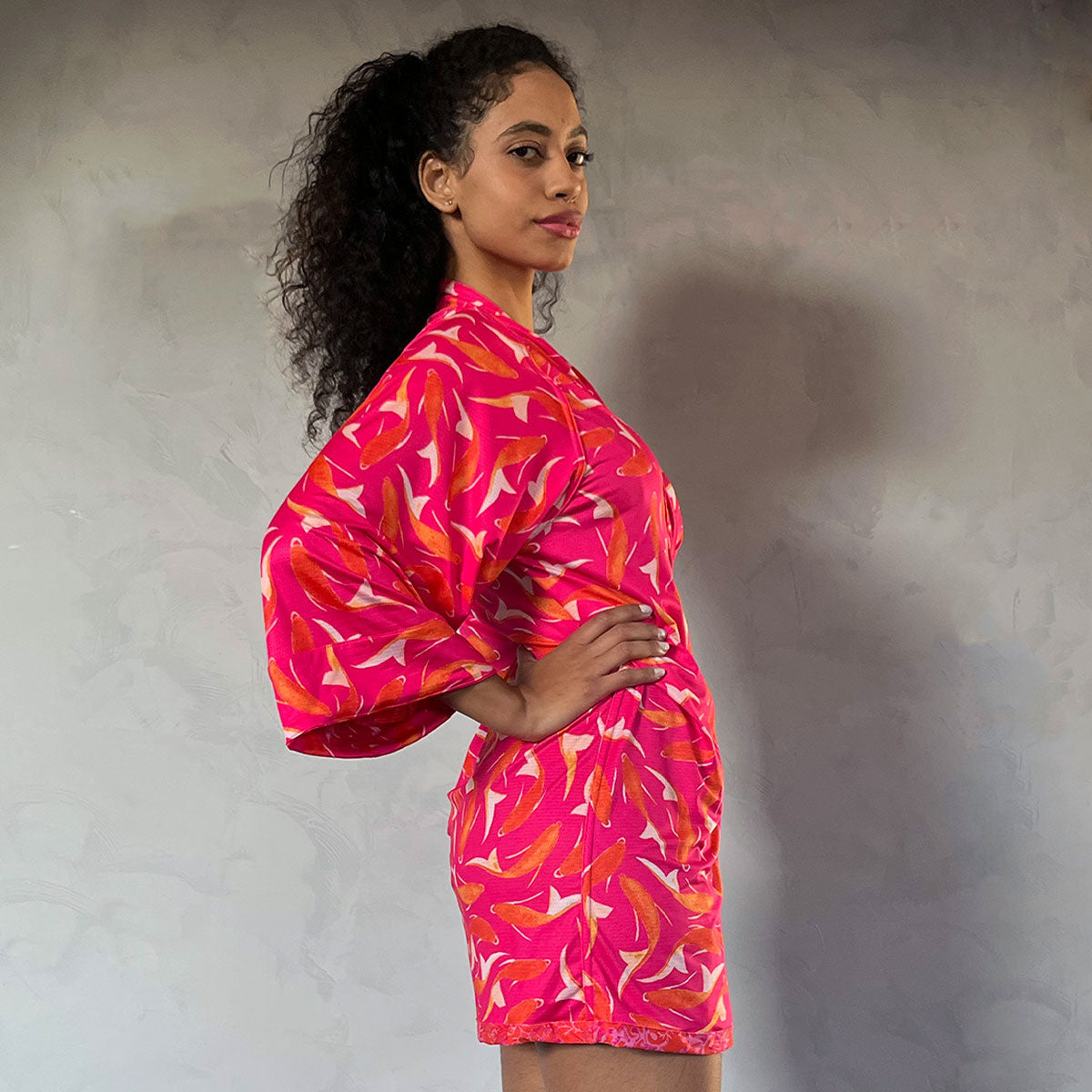 Kimono Dupla Face Rosa