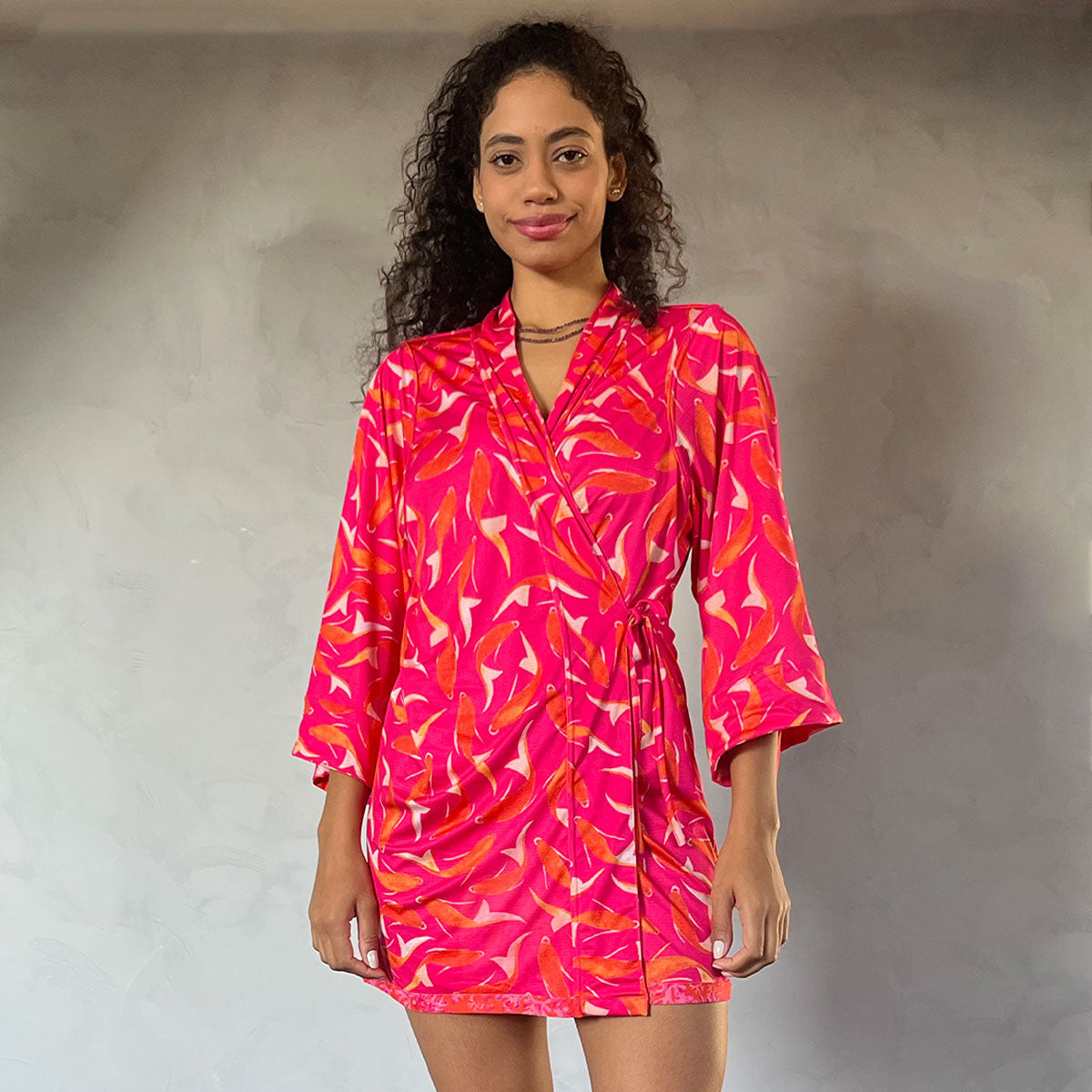 Kimono Dupla Face Rosa
