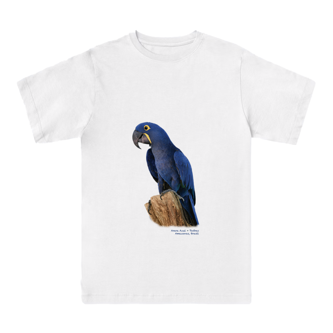 Arara Azul - T-shirt - Branca