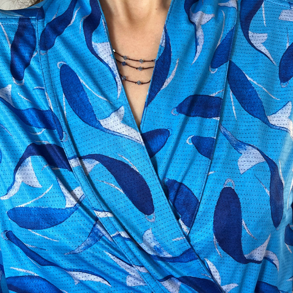 Kimono Dupla Face Azul
