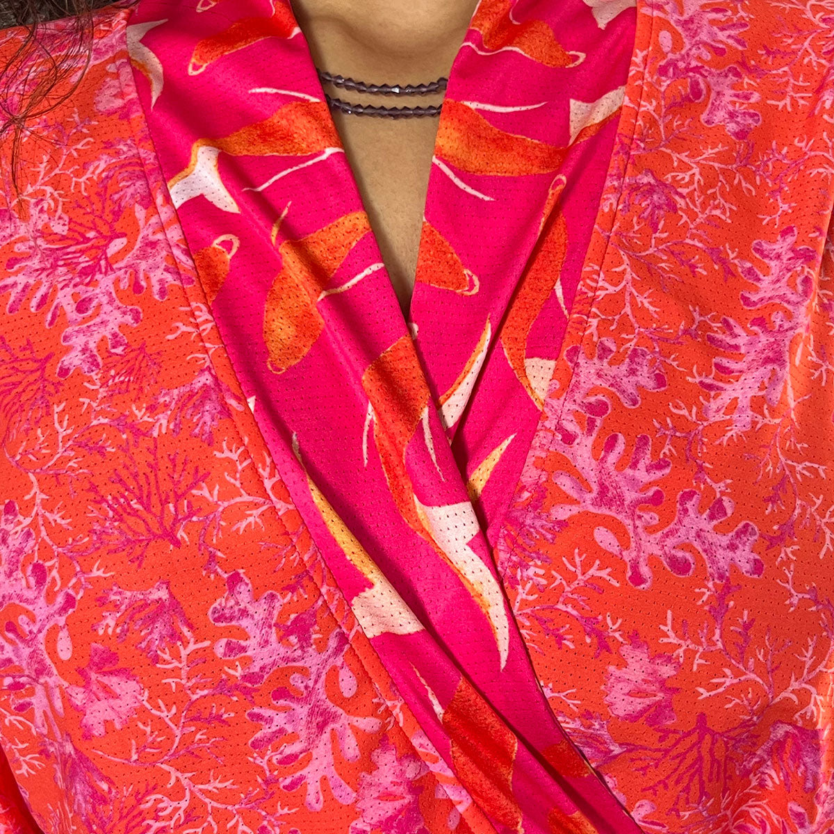 Kimono Dupla Face Rosa